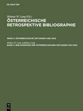 Bibliographie der österreichischen Zeitungen 1621–1945: Register – Personen, Erscheinungsorte, Regionen