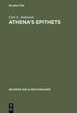 Athena's Epithets: Their Structural Significance in Plays of Aristophanes