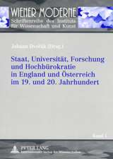 Staat, Universitaet, Forschung Und Hochbuerokratie in England Und Oesterreich Im 19. Und 20. Jahrhundert: Ressourcen Sozialer Identifikation