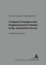 Company Strategies and Organisational Evolution in the Automotive Sector