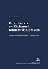 Hoheitsbetriebe Von Kirchen Und Religionsgemeinschaften