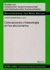 Colocaciones y Fraseologia En Los Diccionarios: Una Perspectiva Desde La Fraseologia