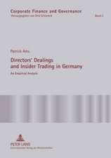 Directors' Dealings and Insider Trading in Germany