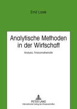 Analytische Methoden in Der Wirtschaft