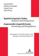 Applied Linguistics Today: Proceedings from the Cals Conference 20