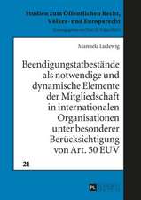 Beendigungstatbestaende ALS Notwendige Und Dynamische Elemente Der Mitgliedschaft in Internationalen Organisationen Unter Besonderer Beruecksichtigung: Edited by Jerzy Jedlicki