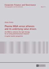 Pharma M&A Versus Alliances and Its Underlying Value Drivers