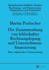 Der Zusammenhang Von Fehlerhafter Rechnungslegung Und Unternehmensfinanzierung