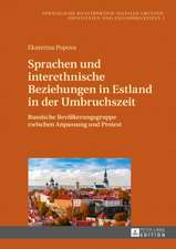 Sprachen und interethnische Beziehungen in Estland in der Umbruchszeit