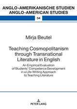 Teaching Cosmopolitanism through Transnational Literature in English