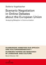 Scenario Negotiation in Online Debates about the European Union