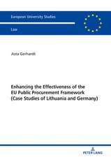 enhancement of the EU Public Procurement Framework