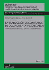 Traduccion de Contratos de Compraventa Inmobiliaria: