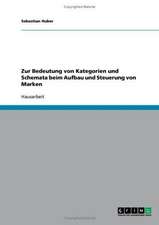 Zur Bedeutung von Kategorien und Schemata beim Aufbau und Steuerung von Marken