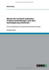 Warum die israelisch-arabischen Friedensverhandlungen nach dem Sechstagekrieg scheiterten