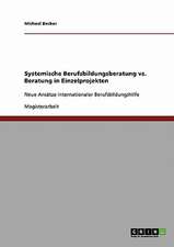 Systemische Berufsbildungsberatung vs. Beratung in Einzelprojekten