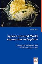 Species-oriented Model Approaches to Daphnia