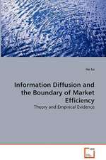 Information Diffusion and the Boundary of Market Efficiency