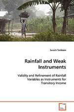 Rainfall and Weak Instruments