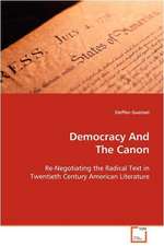 Democracy And The Canon