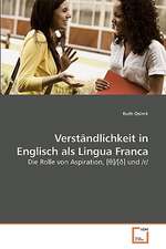 Verständlichkeit in Englisch als Lingua Franca