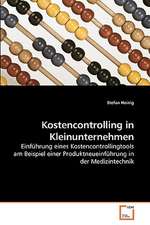 Kostencontrolling in Kleinunternehmen