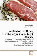 Implications of Urban Livestock Farming on Meat Quality