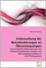 Untersuchung der Betriebsstörungen an Ölbrennerpumpen