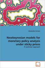 Newkeynesian models for monetary policy analysis under sticky prices