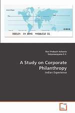 A Study on Corporate Philanthropy