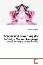 Analyse und Bewertung der InDesign Markup Language