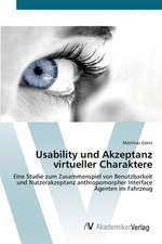 Usability und Akzeptanz virtueller Charaktere