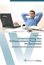 Unterstützung des E-Procurement Prozesses im Bauwesen