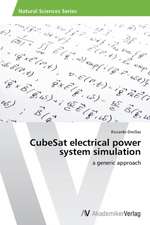 CubeSat electrical power system simulation