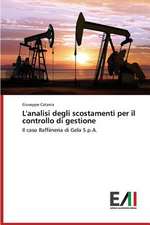 L'Analisi Degli Scostamenti Per Il Controllo Di Gestione: Caratterizzazione E Prestazioni