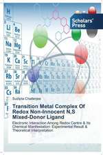 Transition Metal Complex of Redox Non-Innocent N, S Mixed-Donor Ligand: Pedagogy, Professionalism and Vocationalism