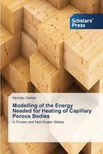 Modelling of the Energy Needed for Heating of Capillary Porous Bodies