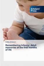 Remembering Infancy: Adult Memories of the First Months of Life