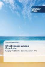 Effectiveness Among Principals