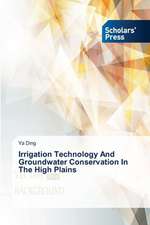 Irrigation Technology and Groundwater Conservation in the High Plains: An Illustration