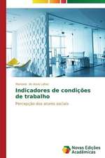 Indicadores de Condicoes de Trabalho: O Intangivel Consumido