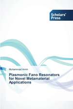 Plasmonic Fano Resonators for Novel Metamaterial Applications