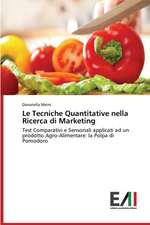 Le Tecniche Quantitative Nella Ricerca Di Marketing