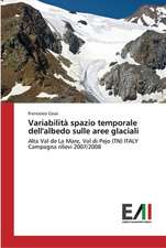 Variabilità spazio temporale dell'albedo sulle aree glaciali