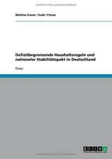 Defizitbegrenzende Haushaltsregeln und nationaler Stabilitätspakt in Deutschland