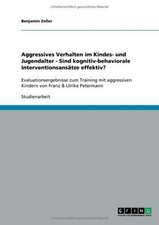 Aggressives Verhalten im Kindes- und Jugendalter - Sind kognitiv-behaviorale Interventionsansätze effektiv?