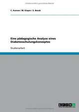 Eine pädagogische Analyse eines Diabetesschulungskonzeptes