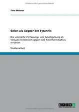 Solon als Gegner der Tyrannis