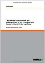 'Normative Vorstellungen' zur Arbeitsteilung in der Erwerbsarbeit, Hausarbeit und Kindererziehung