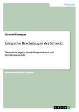 Integrative Beschulung in der Schweiz